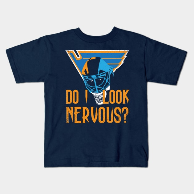 Do I Look Nervous Jordan Binnington Kids T-Shirt by Sofiia Golovina